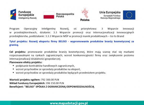 Informacja o realizacji projektu